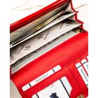 Portfel, czerwony, skórzany, Rovicky