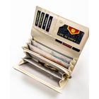 Portfel, ecru, RFID, Peterson