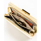 Portfel, ecru, skóra ekologiczna, Peterson