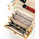 Portfel, ecru, skóra naturalna i ekologiczna, Peterson