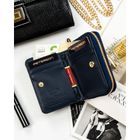 Portfel, granatowy, skóra ekologiczna, Peterson