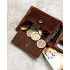 Portfel, jasnobrązowy, skórzany, Peterson