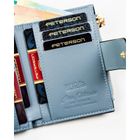 Portfel, niebieski, skóra ekologiczna, Peterson