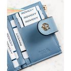 Portfel, niebieski, skóra ekologiczna, RFID, Rovicky