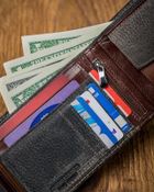 Portfel, szary, skórzany, Forever Young