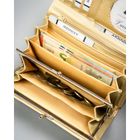 Portfel, złoty, skóra ekologiczna, 4U Cavaldi