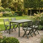 ProGarden, Komodo, krzesła cateringowe, składane, plastikowe, zielone, 4 szt.