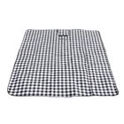 Promis, koc piknikowy, czarna krata, 200-200 cm