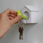 Qualy, Budka, wieszak na klucze, biało-czarny, 10091 WH-BK