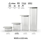 Qualy, Flat Top, pojemnik do przechowywania, 0.6l