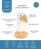 Rabbit & Friends, Maskonur, lampka z głośnikiem, biała