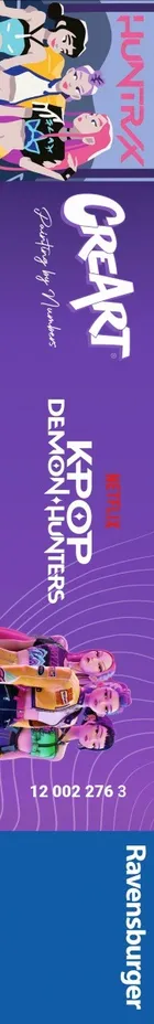Ravensburger, CreArt, K-Pop Demon Hunters, malowanie po numerach