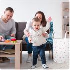 Ricokids, kosz na zabawki, biało-różowy, 35-60 cm