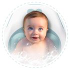 Ricokids, wkładka do wanienki dla niemowląt, biało-niebieska