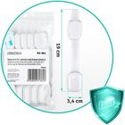 Ricokids, zabezpieczenie otwierania szafek, białe, 6 szt.