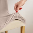 Ruhhy, pokrowce na krzesła, beżowe, 6 szt.