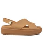 Sandały damskie, brązowe, Crocs Brooklyn Luxe