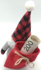 Saska Garden, Mikołajek dekoracyjny z workiem na prezent, 20 cm