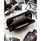 Saszetka na biodro, czarna, skórzana, Rovicky