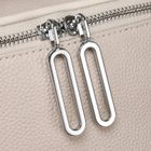 Saszetka na biodro, nerka, beżowa, skóra ekologiczna, Rovicky