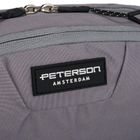 Saszetka na biodro, nerka, ciemnoszara, Peterson