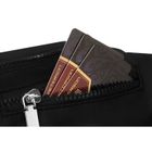 Saszetka na biodro, nerka, czarna, Peterson