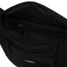 Saszetka na biodro, nerka, czarna, Peterson