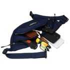 Saszetka na biodro, nerka, granatowa, Peterson