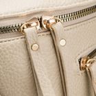 Saszetka na biodro, nerka, jasnobeżowa, skóra ekologiczna, Peterson