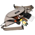 Saszetka na biodro, nerka, jasnoszara, Peterson