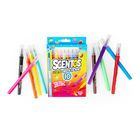 Scentos, pachnące flamastry- pędzelki, 10 kolorów