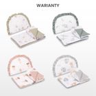 Sensillo, Teddy, komplet do wózka muślin, szary