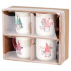 Siaki Collection, kubki świąteczne, porcelanowe, 200 ml, 4 szt.