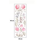 Sipo, naklejki na ścianę do pokoju dziecięcego, Króliczki i różowe balony