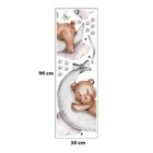 Sipo, naklejki na ścianę do pokoju dziecięcego, Śpiący miś na księżycu