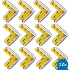 Sipo, zestaw silikonowych, transparentnych zabezpieczeń narożników mebli, kształt L, 12 szt.