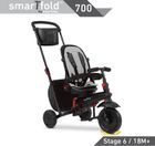 Smart Trike, Folding Trike 700 8w1, składany rowerek z funkcją spacerówki, czarny