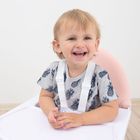 Smiki, krzesełko do karmienia 2w1, różowe
