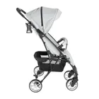 Smiki, Thunder Pro, wózek spacerowy, czarna rama, szaro-srebrny