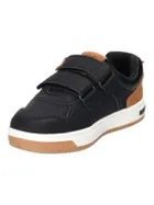 Sneakersy chłopięce, czarne, skórzana wkładka, American Club