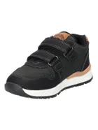 Sneakersy chłopięce, czarne, skórzana wkładka, American Club