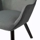 Sofotel, Norse, fotel uszak do karmienia z podnóżkiem, szary