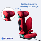 Sorino, Ceres, fotelik samochodowy, red, 100-150 cm