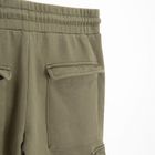 Spodnie dresowe khaki cargo regular NOWEAR