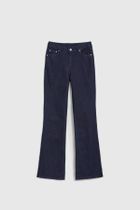 Spodnie jeansowe damskie, granatowe, Moodo