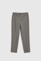 Spodnie materiałowe damskie, beżowe, Moodo