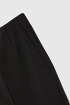 Spodnie materiałowe damskie, czarne, Moodo