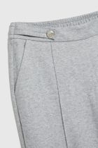 Spodnie materiałowe damskie, szare, Moodo