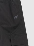 Spodnie materiałowe dziewczęce, baggy, czarne, 4F