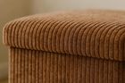 Storage Solutions, pufa ze schowkiem sztruksowa, Tobo, 38-38-38 cm